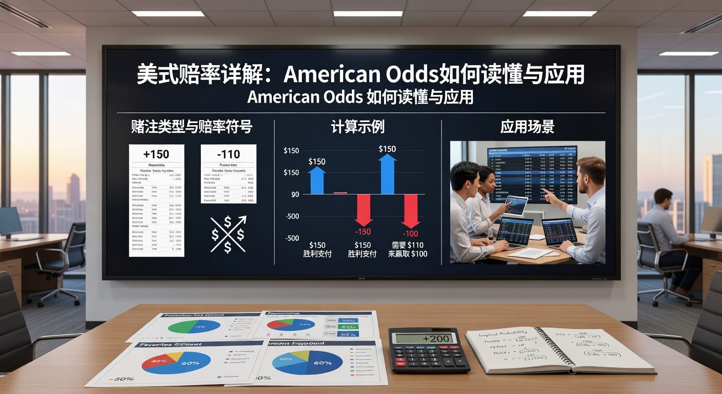 美式赔率 american odds 详解：读法、换算与实战应用